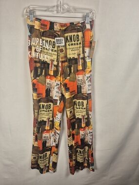 Brief Insanity Men’s Multi-Color Bourbon Bottle Print Lounge Pants M